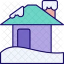 Snowy House Home Icon