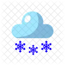 Snowy Snow Weather Icon