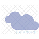 Snowy Weather Cloud Icon