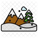 Snowy Mountain Icon