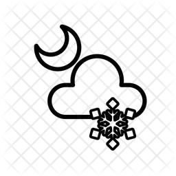 Snowy Night  Icon