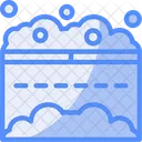 Snowy Pathway Frosty Walkway Cold Weather Trail Icon