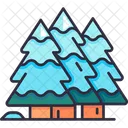 Snowy Pine Tree  Icon