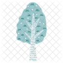 Snowy Tree Spruce Tree Icon
