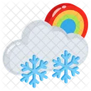 Snowfall Winter Snowflakes Icon