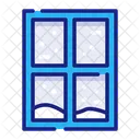 Snowy Window Winter Frost Icon