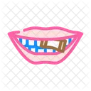 Snus Nicotine Mouth Icon