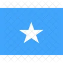 Donc La Somalie Drapeaux Iso Icône