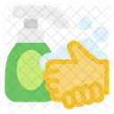 Flat Hand Clean Icon