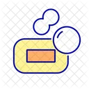 Soap bar with bubbles  Icon