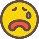 Sobbing face  Icon