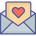 Sobre Carta De Amor Mensaje De Amor Icono