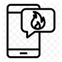 Sobrecalentamiento Movil Mensaje De Emergencia Chat De Emergencia Icono