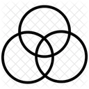 Sobreposicao Intersecao Diagrama De Venn Ícone