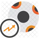 Soccer Ball Chart  Icon