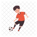 Soccer Boy Playing Icon