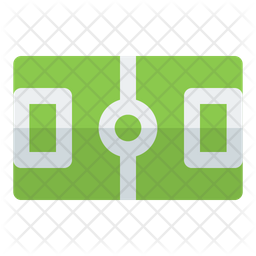 Soccer field Icon - Download in Flat Style