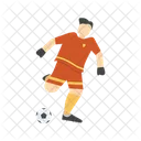 Soccer Player Sportsman Athlete Icon