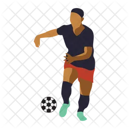Soccer Player Pose  Icon