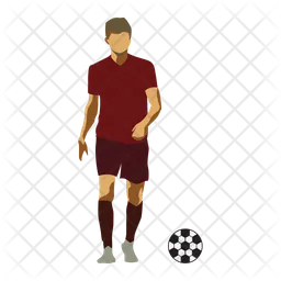 Soccer Player Pose  Icon