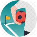 Soccer Playing  Icon