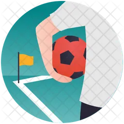 Soccer Playing  Icon