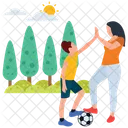 Soccer Playing Icon