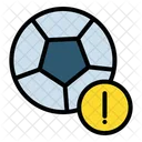 Soccer Football Warning Icon