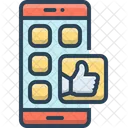 Social Media Mobile Icon