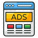 Social Ads Online Ads Website Ads Icon
