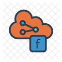 Cloud Server Share Icon