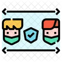 Protection Social Distance People Icon