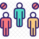 Social Distance Avoid Crowds Avoid Crowd Icon