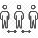 Social Distancing  Icon