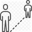 Social Distancing  Icon