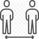 Social Distancing  Icon