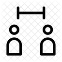 Social distancing  Icon