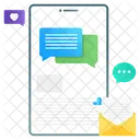 Mobile Message Social Engagement Mobile App Icon