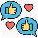 Social Engagement Online Connection 아이콘