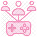 Social Gaming Duotone Line Icon Icon