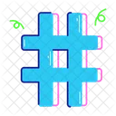Hash Sign Social Hashtag Hashtag Emoji Icon