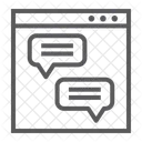Social Media Communication Icon