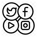 Media Network Communication Icon