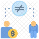 Social Inequality Unfair Difference Icon
