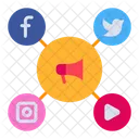 Social Marketing Online Media Icon