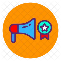 Social Marketing Badge  Icon