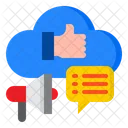 Socail Network Socail Media Cloud Icon