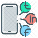 Social Media Mobile Phone Icon