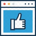 Social Media Thumbs Icon