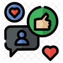 Social Media Chat Interaction Icon